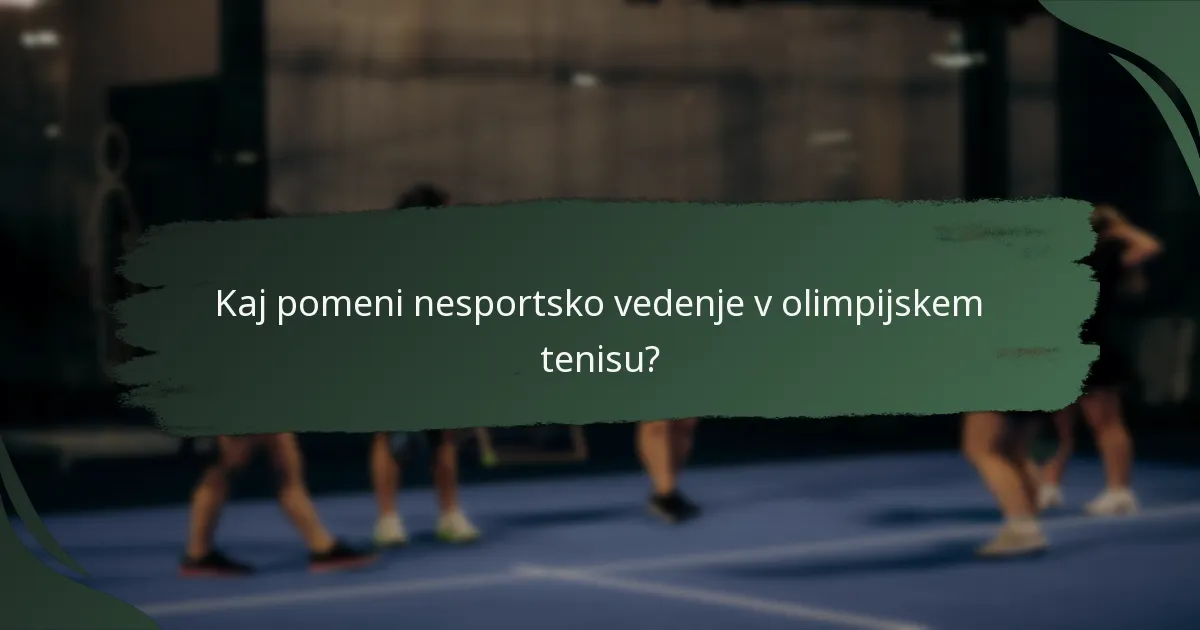 Kakšne so kazni za kršitve točkovanja v olimpijskem tenisu?