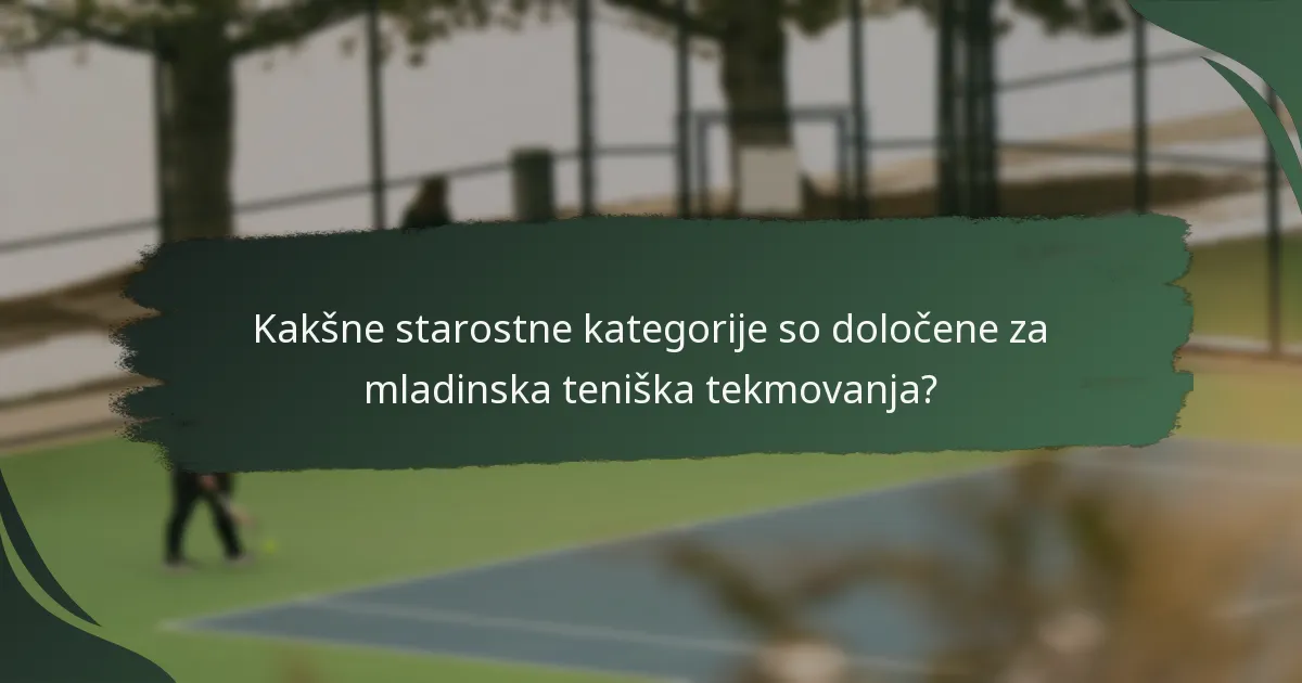 Kako se formati tekem razlikujejo glede na starostno kategorijo?