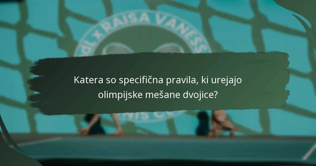 Kako se formati mešanih dvojic primerjajo z drugimi športi?