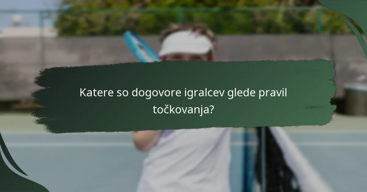 Katere variacije pravil so edinstvene za olimpijski tenis?