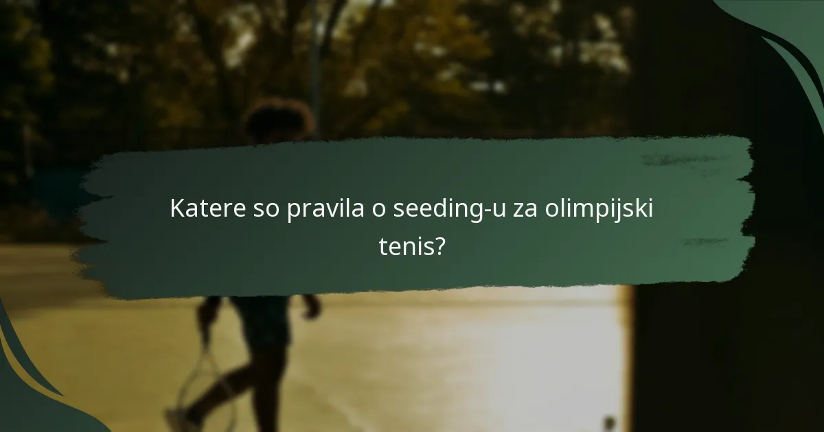 Kako se formati dvobojev olimpijskega tenisa primerjajo z drugimi velikimi turnirji?